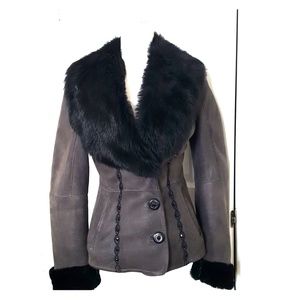 100%FUR &GENUINE GLITTER LEATHER COAT&JACKET